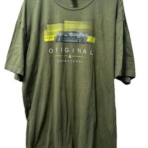 Original & Unestore Men's Olive Graphic Tee